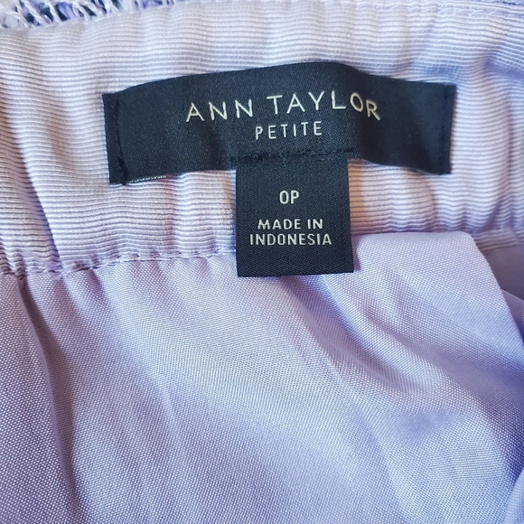 Ann Taylor blue and White Tweed Skirt Size 0P - Picture 3 of 5